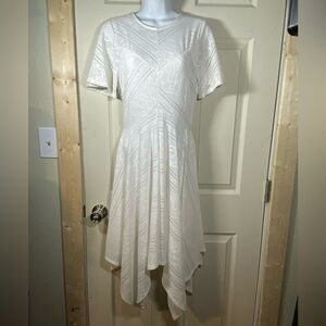 Chic Asymmetrical Cream‎ Dress